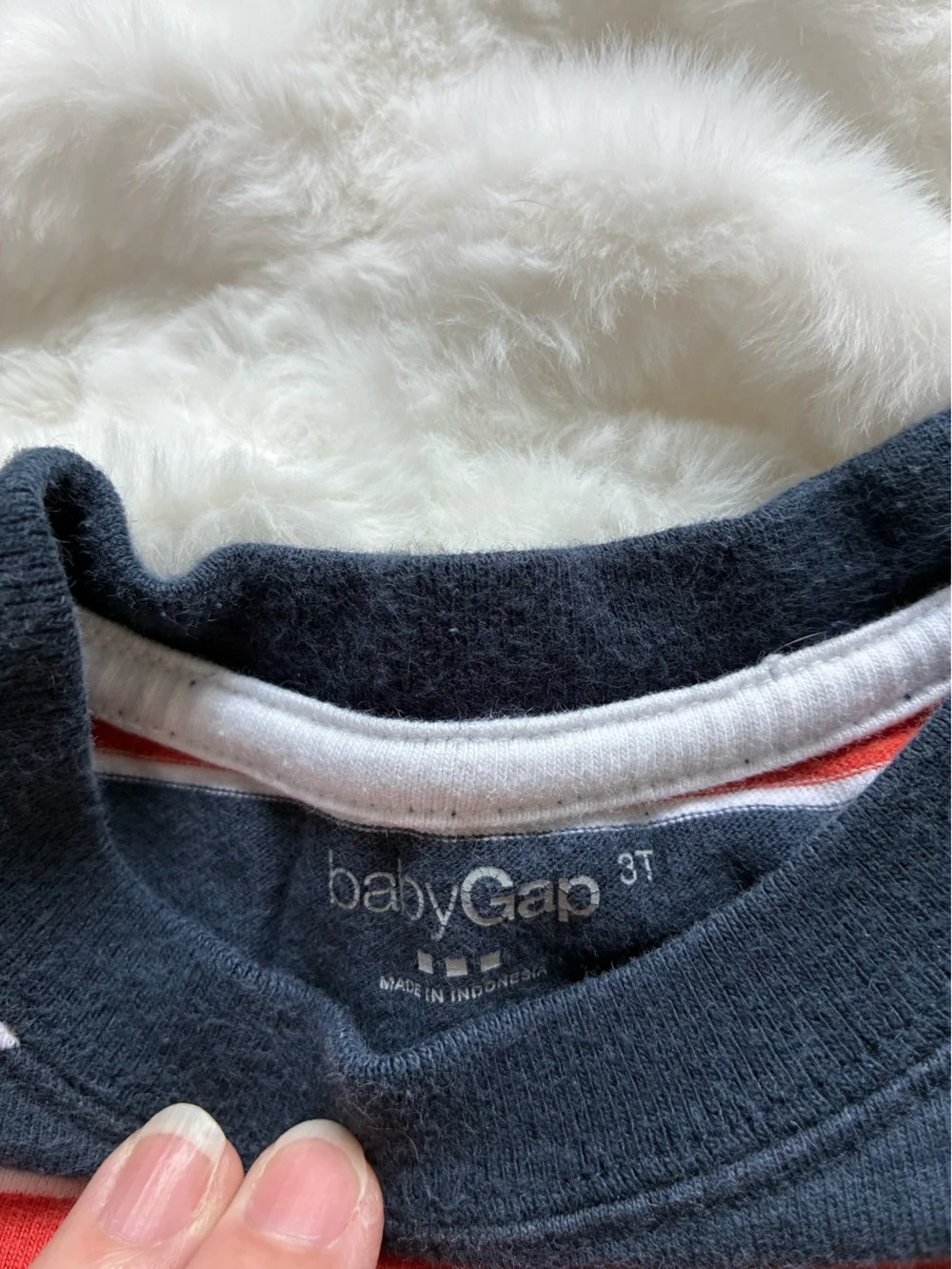GAP Baby Navy, Red & White Striped Tee